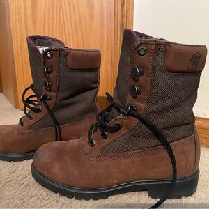 Rocky Brown Lace-Up Boots